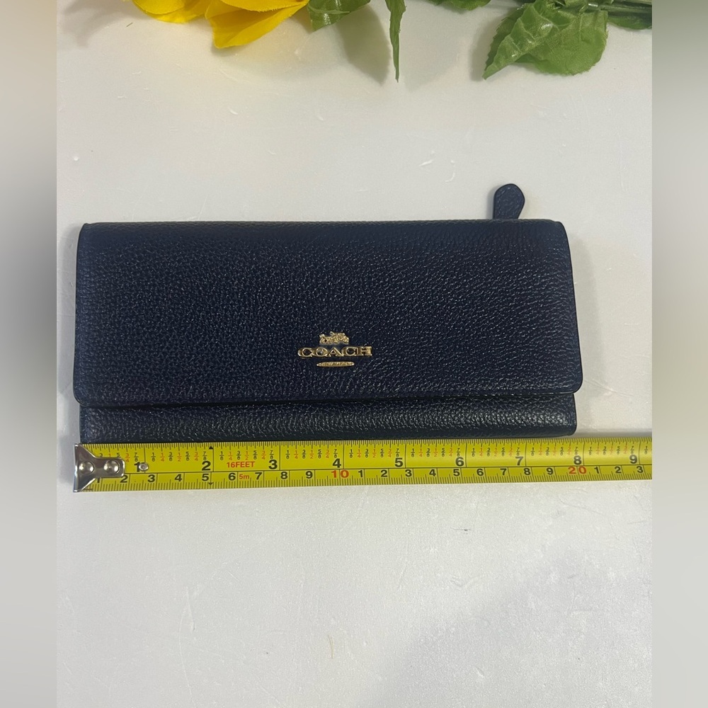 Coach Black Key Card Holder Leather Accessory - Picture 7 of 11